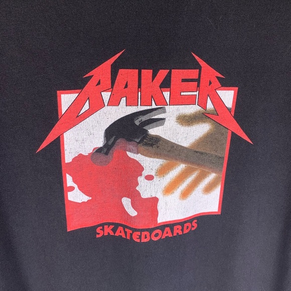 ❌SOLD❌ RARE Y2K baker skateboards Metallica rip - Picture 2 of 6